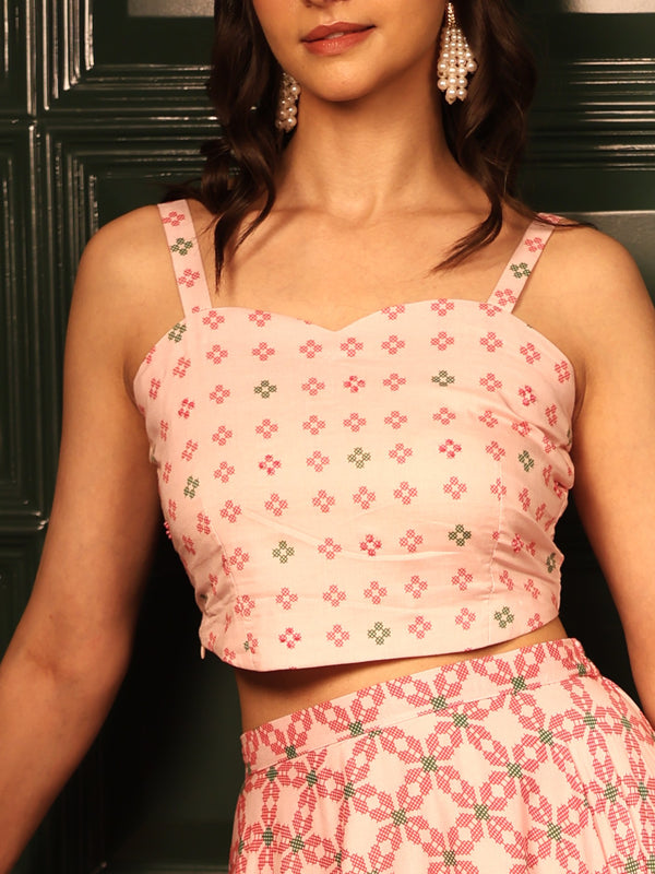 Aurora Blush Pink Crop Top