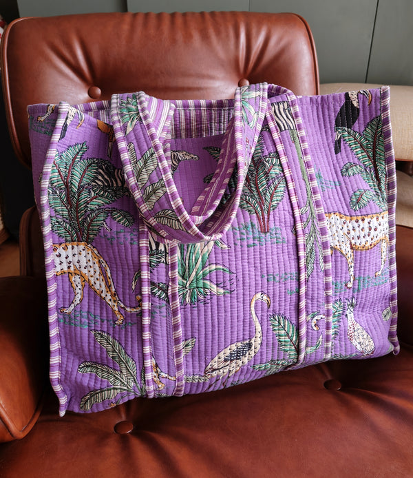 Jungle Joy Tote (Purple)
