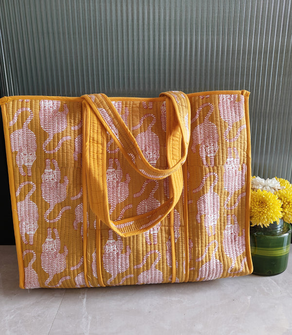 Tiger Tote (Yellow)