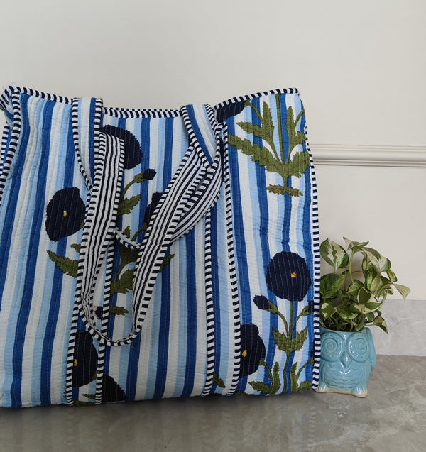 Poppy Playdate Tote (With Zipper)