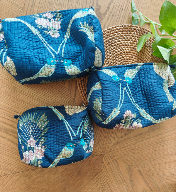 Love Birds Toiltery Pouches (Set of 3)