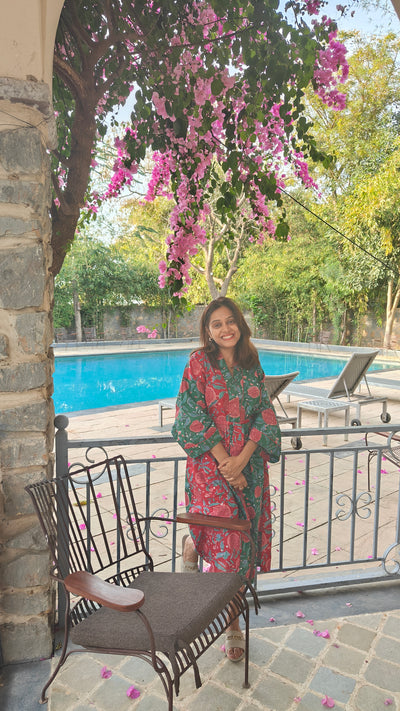 Bella Rose Half and Half Robe