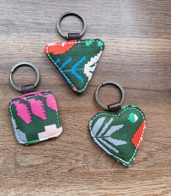 Floral Party Keychain Trio