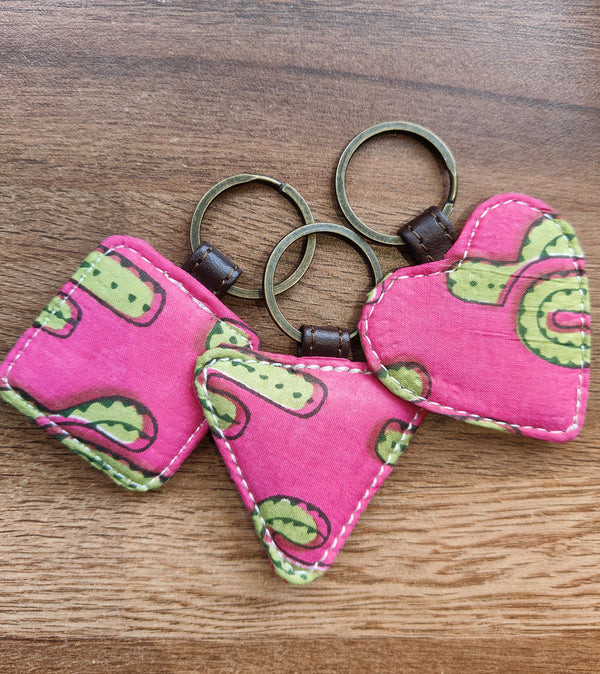 Quirky Cactus Keychain Trio