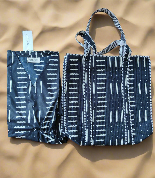 Yin Yang Kaftan with Matching Tote