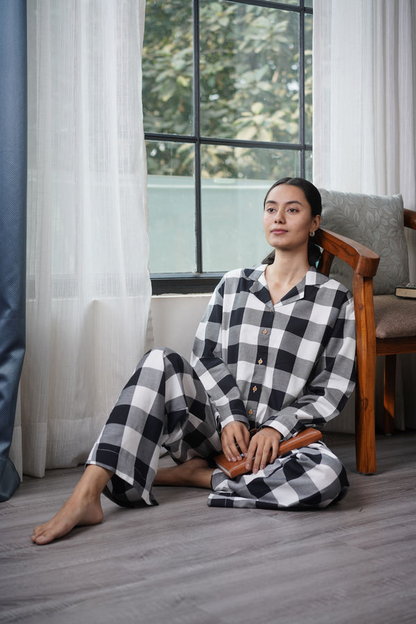 Retro Flannel Winter Lounge Set