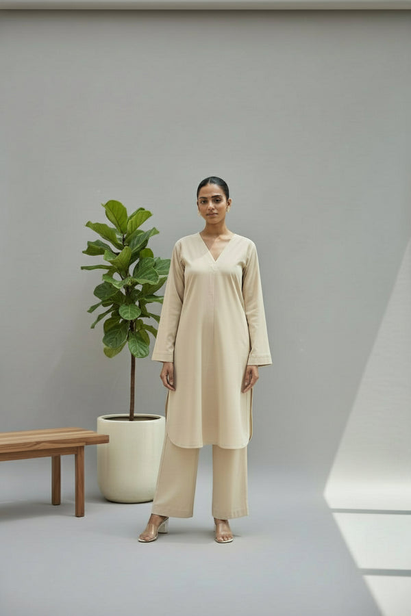 Almond Latte Corduroy Coord Set