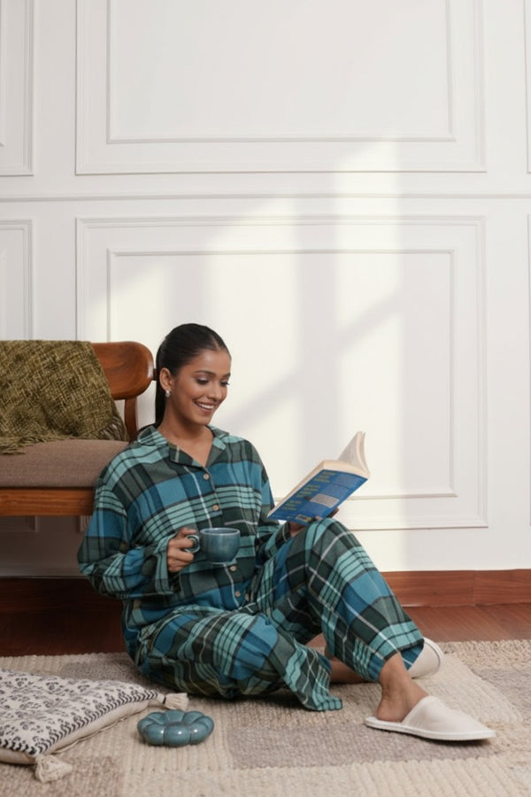 Frosted Forest Flannel Winter Lounge Set