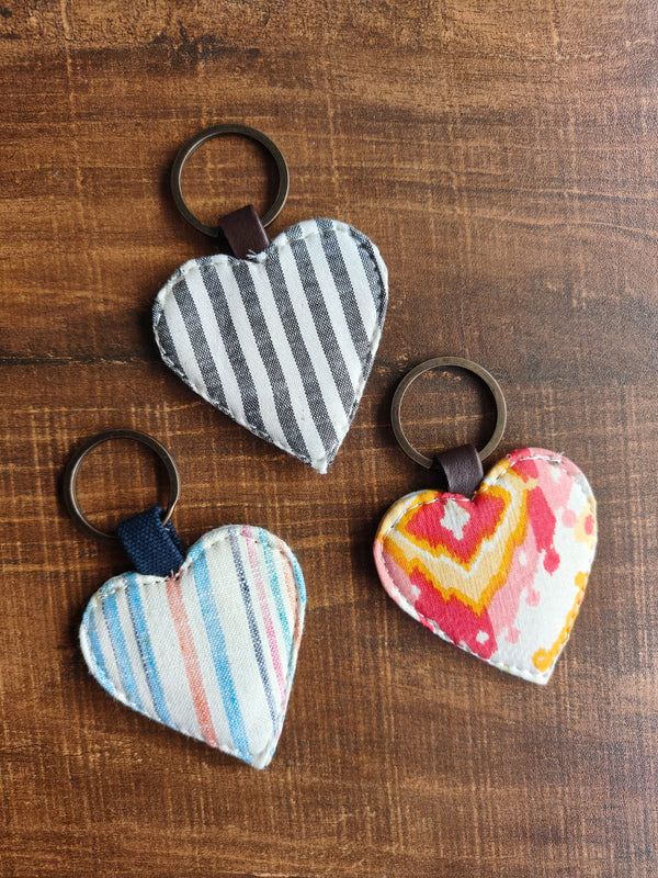 Heart key chains (Set of 3)