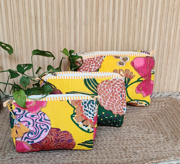 Tuscan Sun Toiletry Pouches (Set of 3)