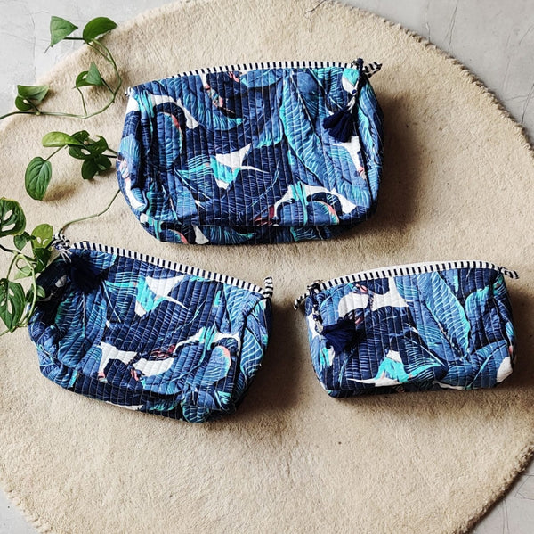 Tropical Night Toiletry Pouches (Set of 3)