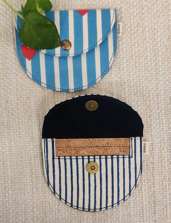 Heartbeat and Stripe Mini Wallet (Set of 2)