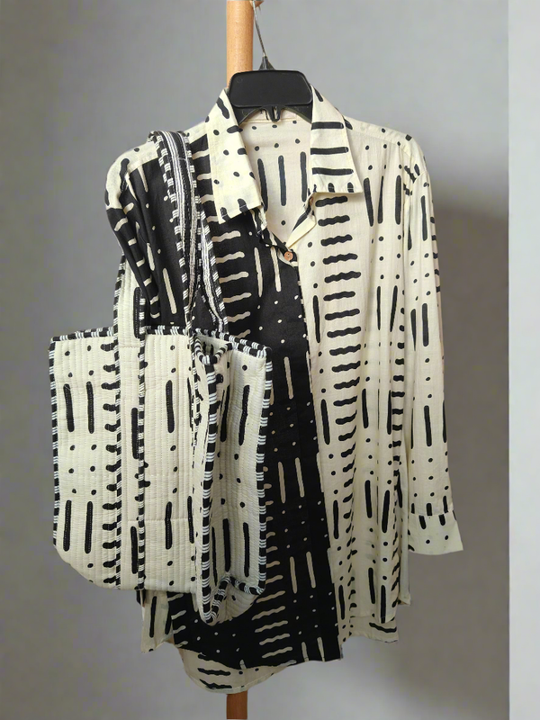 Yin Yang Long Shirt with matching Tote