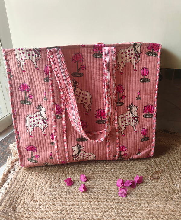 Pichwai Rose Tote