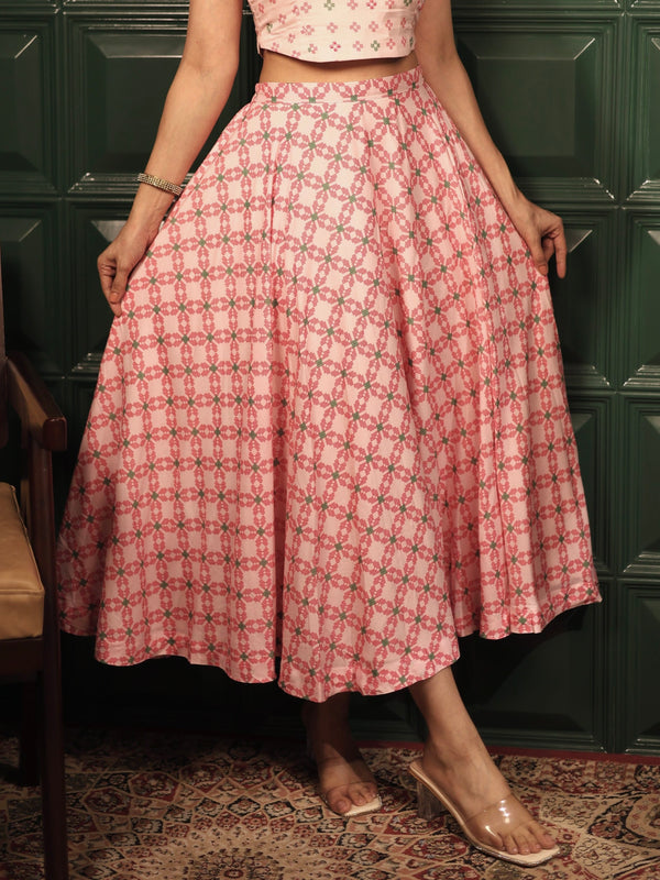 Aurora Blush Pink Skirt