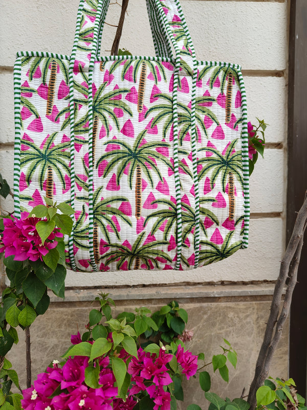 Tropical Tango Tote - (Small with Zipper)