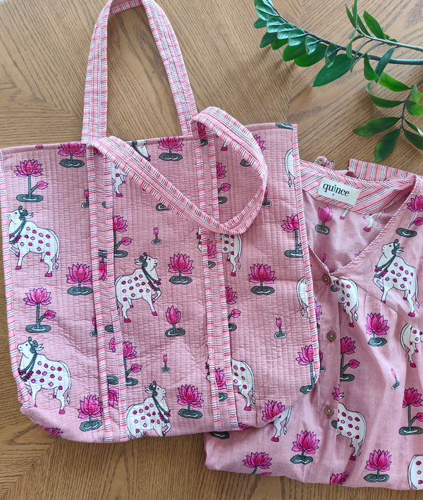 Pichwai Rose Tote