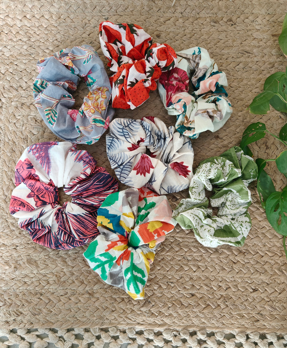 Hair Scrunchies (Set of 3) l Upcycled Hair Tie