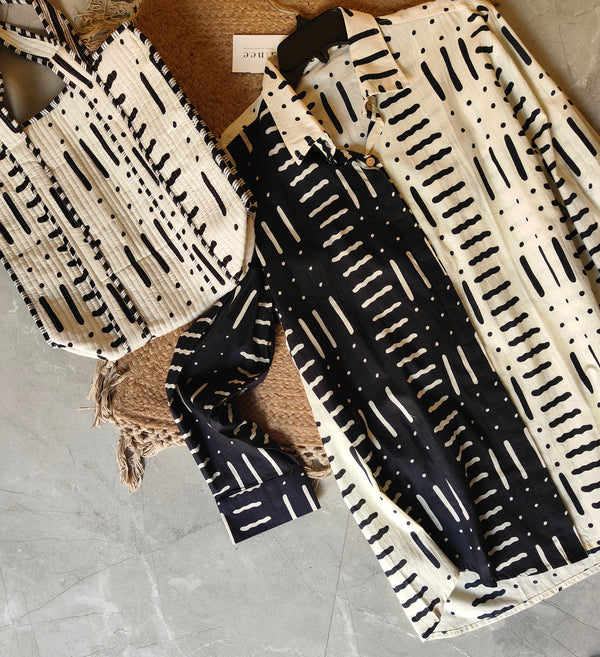 Yin Yang Long Shirt with matching Tote