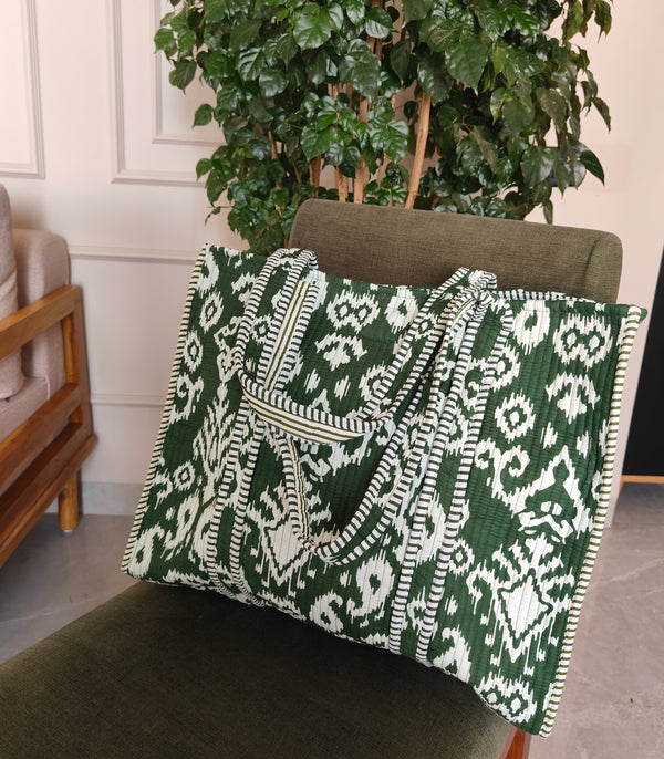Indie Festive Green Tote