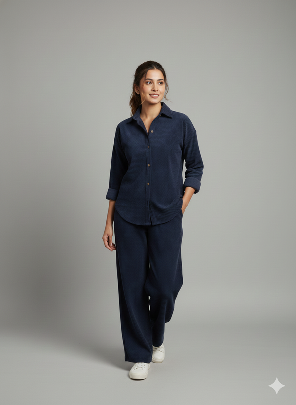 Indigo Ice Corduroy Coord Set