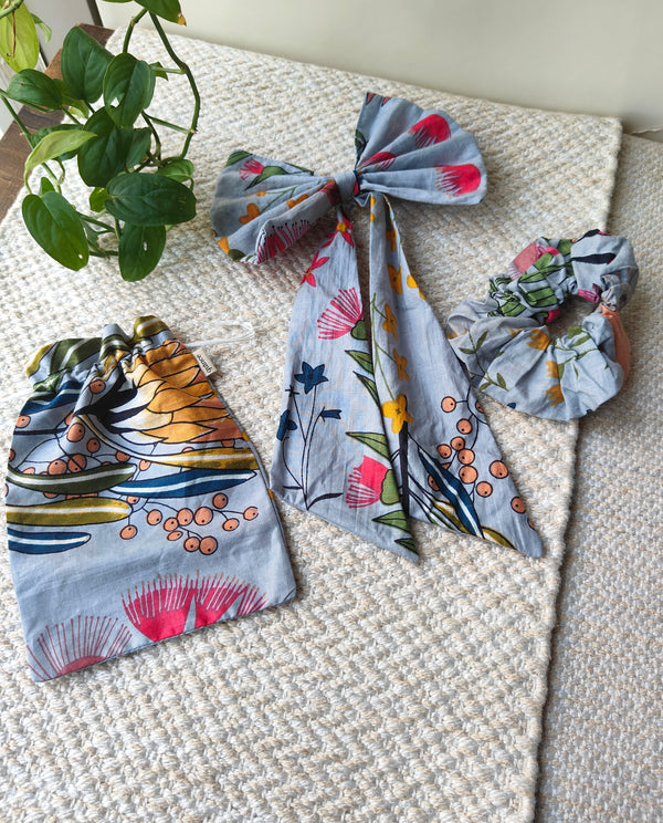 Misty Grey Meadows Hair Accessories Combo(Set of 3)