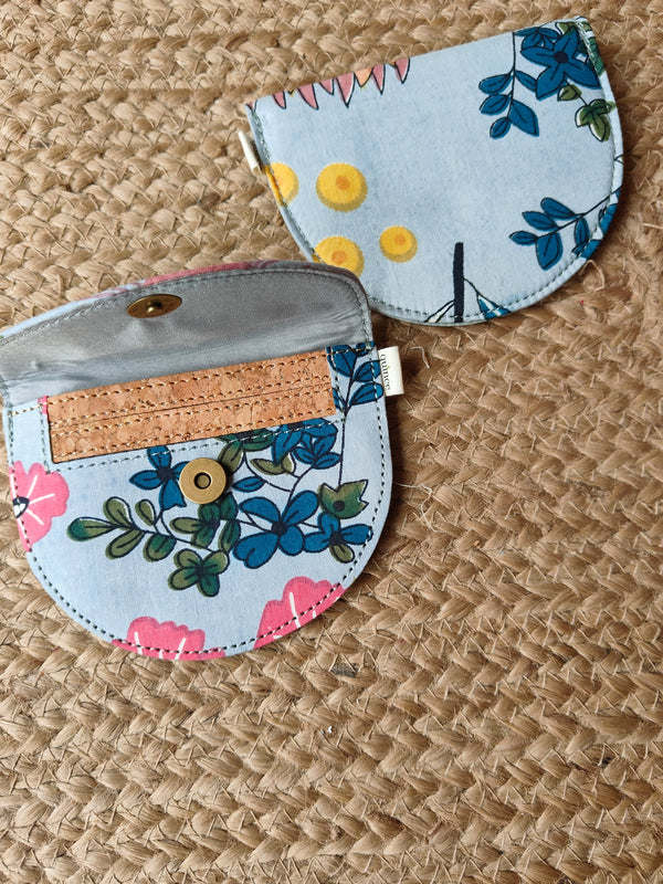 Misty Grey Meadow Grey Mini Wallet