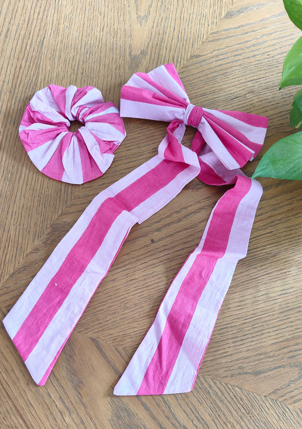 Twin Pink Bow