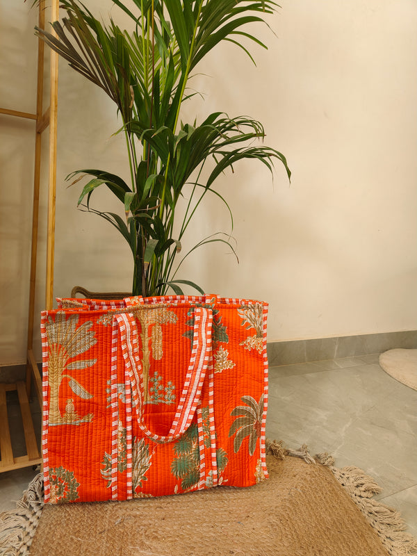 Citrus Palm Tote