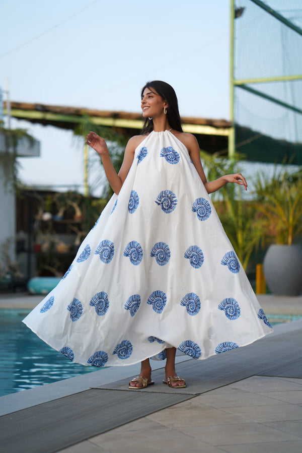 Sea Swirl One Size Maxi Dress