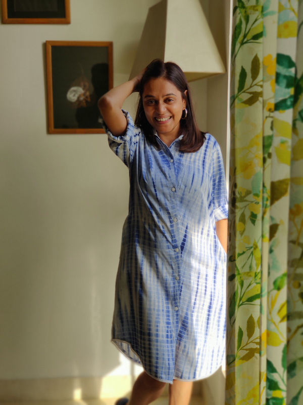 Shibori Shirt Dress