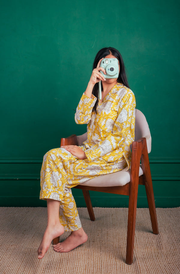 Golden Hours Pj Set (With cover bag)