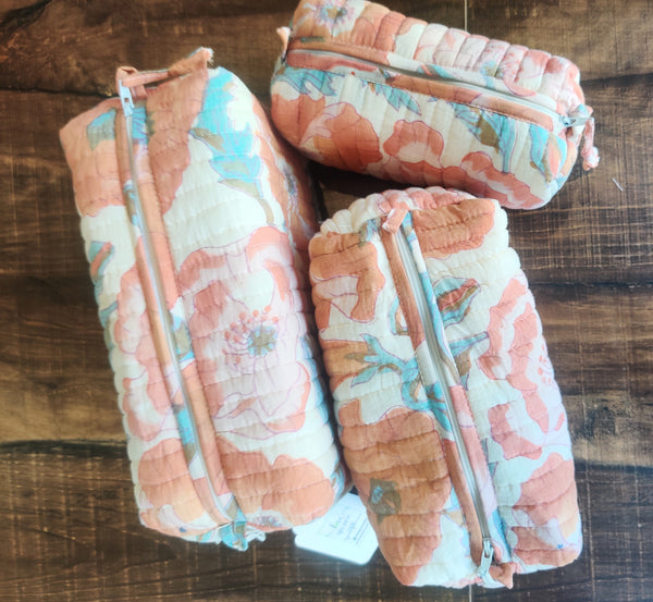 Spring Bloom  travel pouch (set of 3)