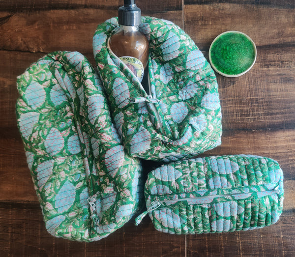 Floral Garden travel pouch (set of 3)